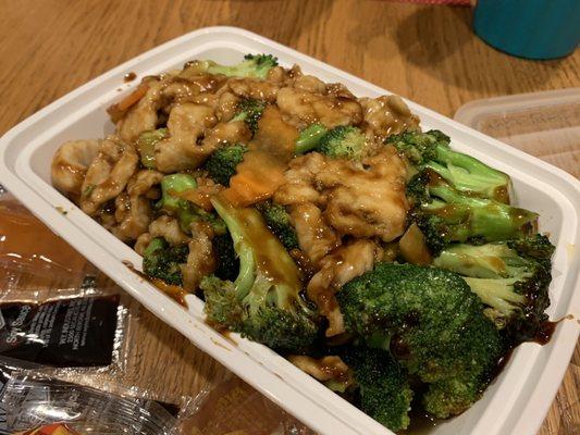 Chicken and broccoli