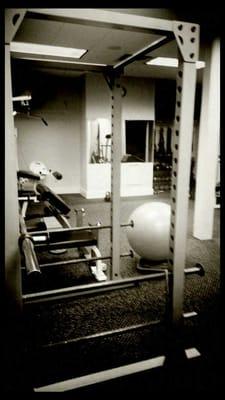 Fitness equipment waiting for you to use.