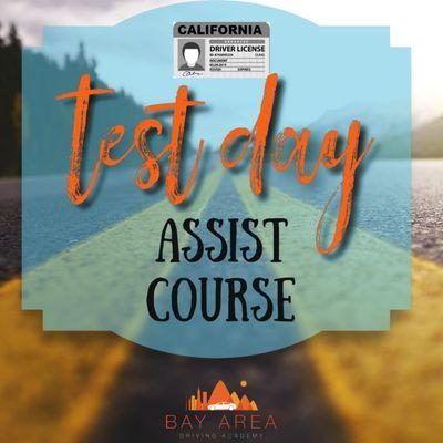 Our Test Day Course is all inclusive course for your drive test at the DMV. Use our car w Instructor accompaniment. Restrictions apply.