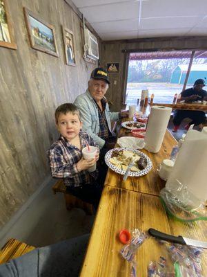 My grandpa, me, and my son all enjoying some Doc's!