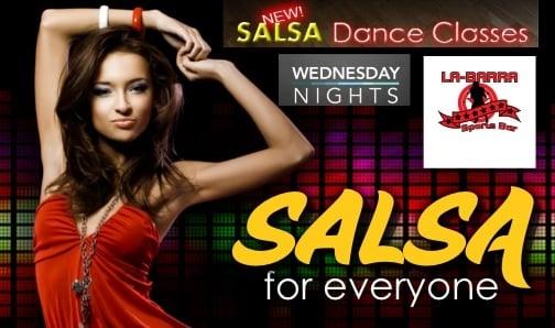 SALSA AND CUMBIA LESSONS EVERY WEDNESDAY NIGHT AT 8pm