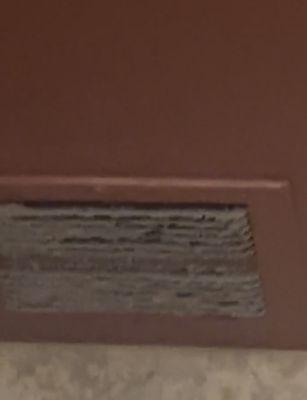 The vent in the men's restroom