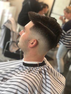 Combover Mid bald fade by Joe.