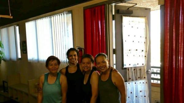 Yoga means union. Mind, body, family, friends. Best feeling is with friends after 90 mins of intense sweaty cleansing yoga