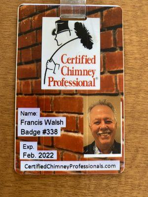 Owner/ Operator of Walsh Contractors,LLC
Walsh Chimney Serving all NJ