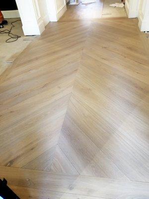 Legno Bastone Giuseppina oak installation in Houston TX