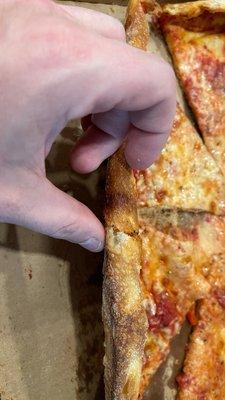 Crust that was cut in half?