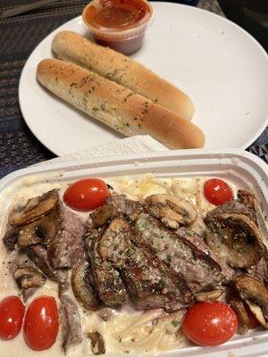 Love Pasta - steak Alfredo