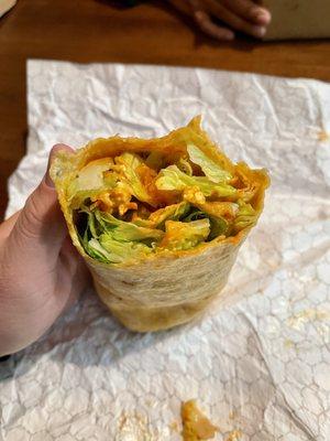 Buffalo chicken wrap