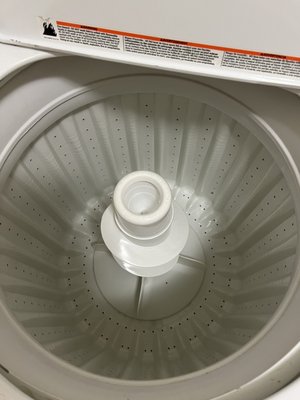 Washer state when vacating