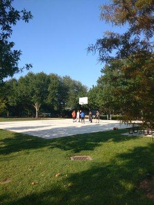 1 hoop basketball court