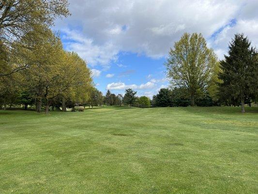 Hole 8 on the first day of golf  league for O'Toole's