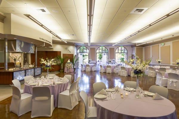 The Key Room can host wedding ceremonies, receptions and rehearsal dinners.