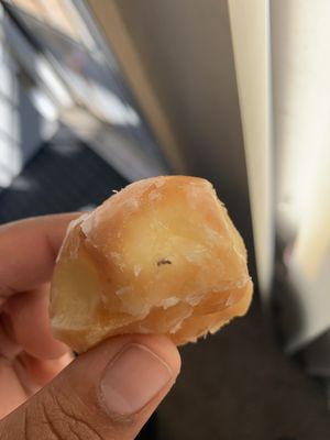 ANT glazed onto a donut hole