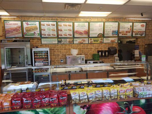 MENU'S WILL DIFFER DEPENDING ON THE CURRENT MONTHS DEALS WITH SUBWAY FRANCHISE!!