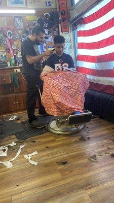 Getting cleaned up!