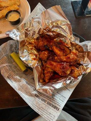 12 Bourbon BBQ Wings