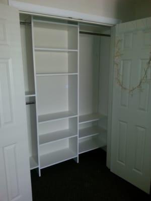 Installation Of A Closet Organizer