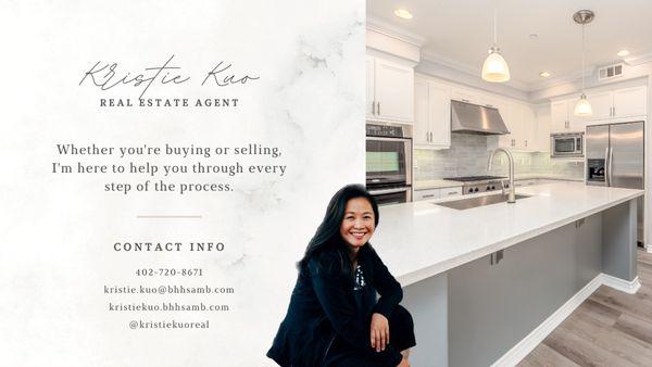 Buying, selling, or investing in real estate, be sure to contact Kristie for more information about the property!