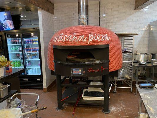 Gas fired pizza oven