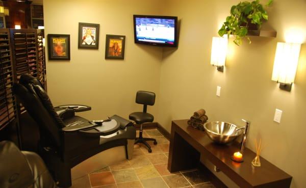 Private Manicure/ Pedicure Area