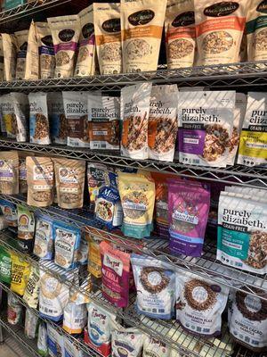 Organic granolas, a wide variety to choose from!!