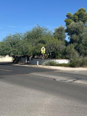 School fails to put out Crosswalk signs so children can safely get to school