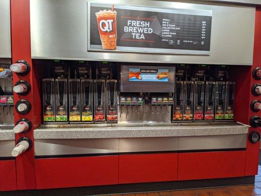 Lots of drinks at the QuikTrip, Midlothian