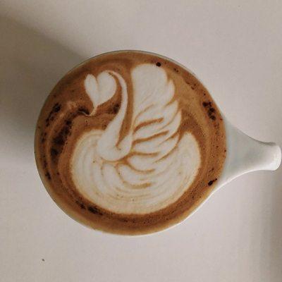 Swan Latte art