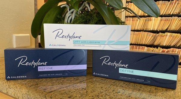 Restylane Lyft, Restylane Refyne, Restylane Defyne fillers