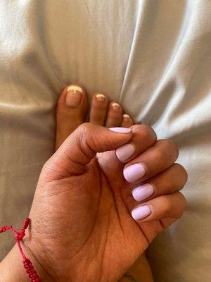 Gel mani and pedi