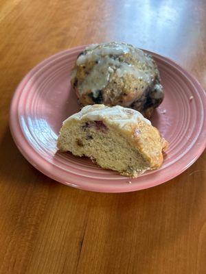 Sad, dry, and clearly day old scones for $6 each