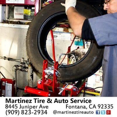 Martinez Tire & Auto Service 8445 Juniper Ave Fontana, CA 92335 #Martinez Tires #tires #tireshop #brakes #newtires #usedtires #wheels #tire