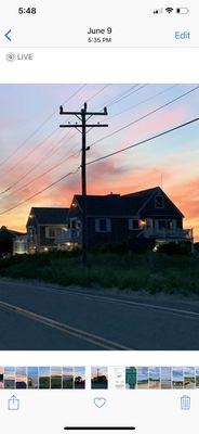 Trying to Catch The Beautiful Sunset across from Craigville Beach In Cape Cod June 2019