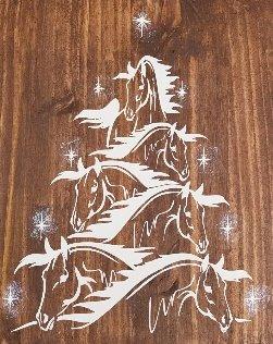 Horse Christmas Tree Board