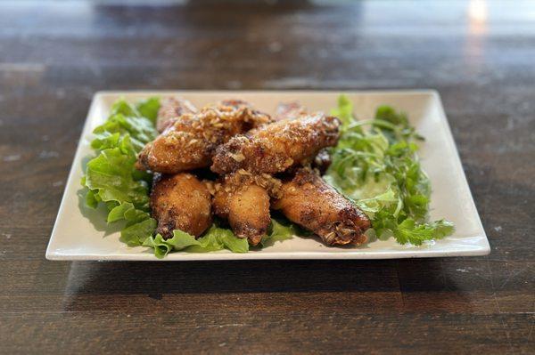 Our #1 most popular item on the Bar Food Menu, Fish Sauce Chicken Wings (Cánh Gà Chiên Nước Mắm)