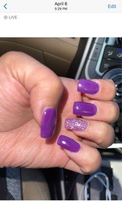 Neons purple ( glow in the dark ) anc