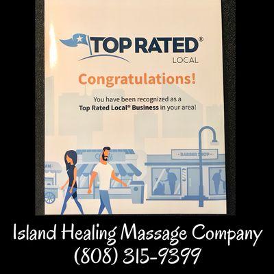 Thankful to be recognized as a Top Rated Local Business this year.