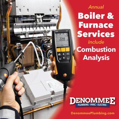 Not all HVAC services are created equal. We differentiate ours by performing Combustion Analysis during all oil & gas heat system services.