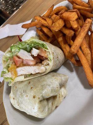 Cheddar bacon ranch wrap