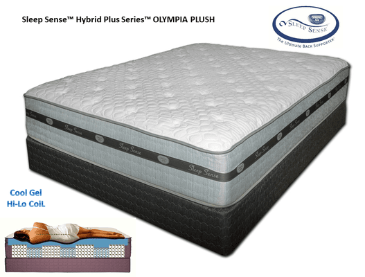 Spring Air Sleep Sense Hybrid 15 Inch Olympia Plush innovation incorporates an inner core construction made up of 7 zones of pocketed coils