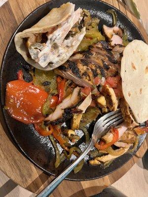 Chicken fajitas