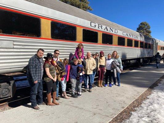 Grand Canyon train ride! Great memory.