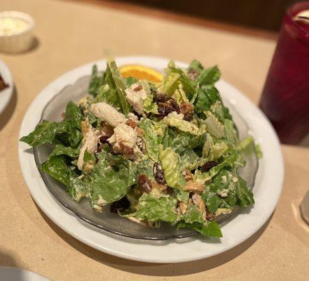 Half famous chopped chicken salad with curry dressing! Yum!