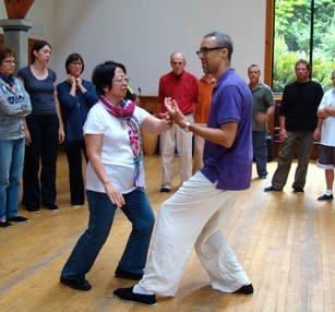 Teaching push hands