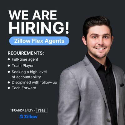 Always hiring great agents looking for a team with a growth mindset and passion for real estate.