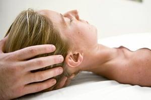 Soft tissue therapy for upper body, neck, and shoulder pain.