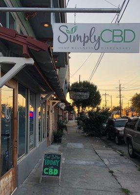 Simply CBD is located on St. Claude Ave. in the New Orleans' Marigny