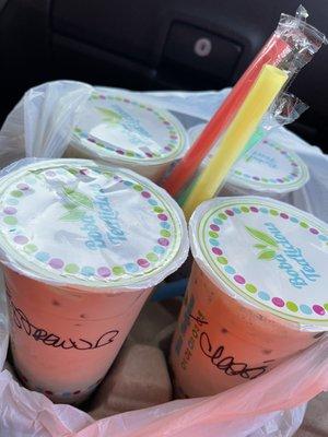 Strawberry, classic and taro