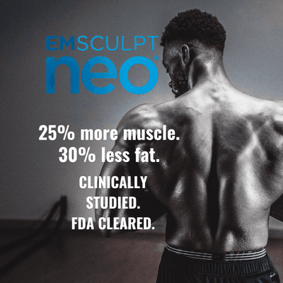 EMSculpt Neo can help you lose fat and build muscle by using high intensity electromagnetic energies.